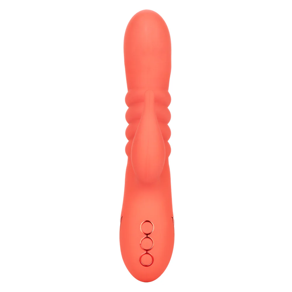 California Dreaming Orange County Cutie Thrusting Rabbit Vibrator - Image 4