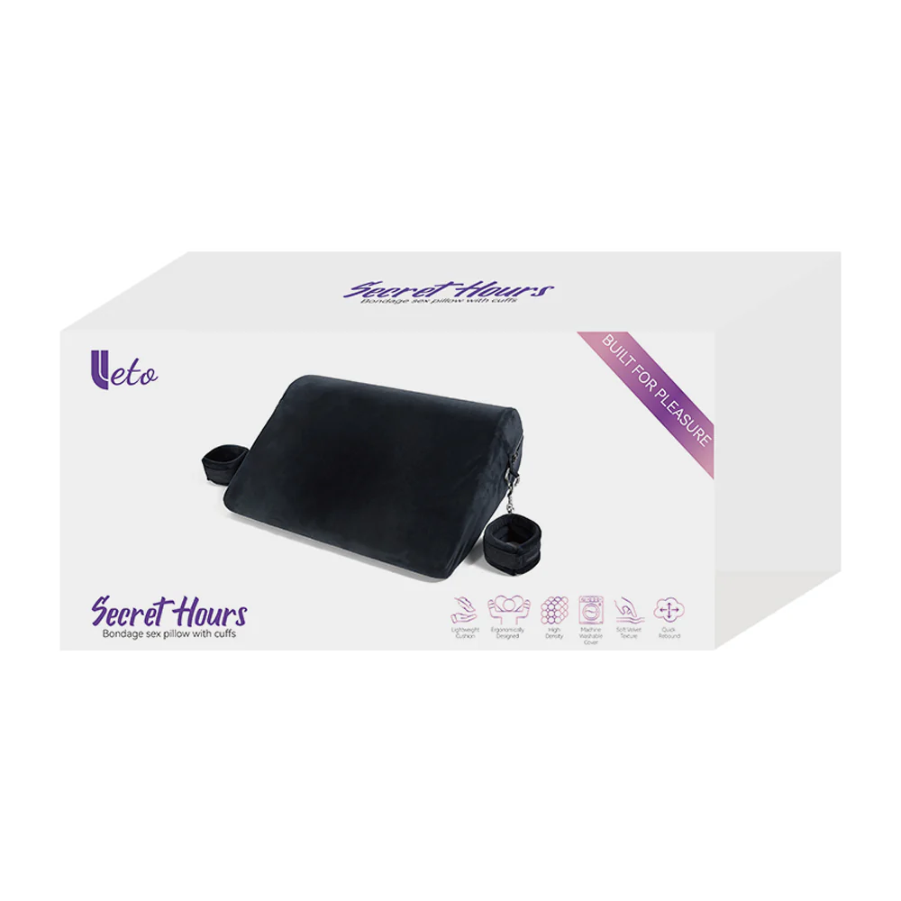 Leto Secret Hours Bondage Sex Positioning Wedge With Cuffs - Small - Image 4
