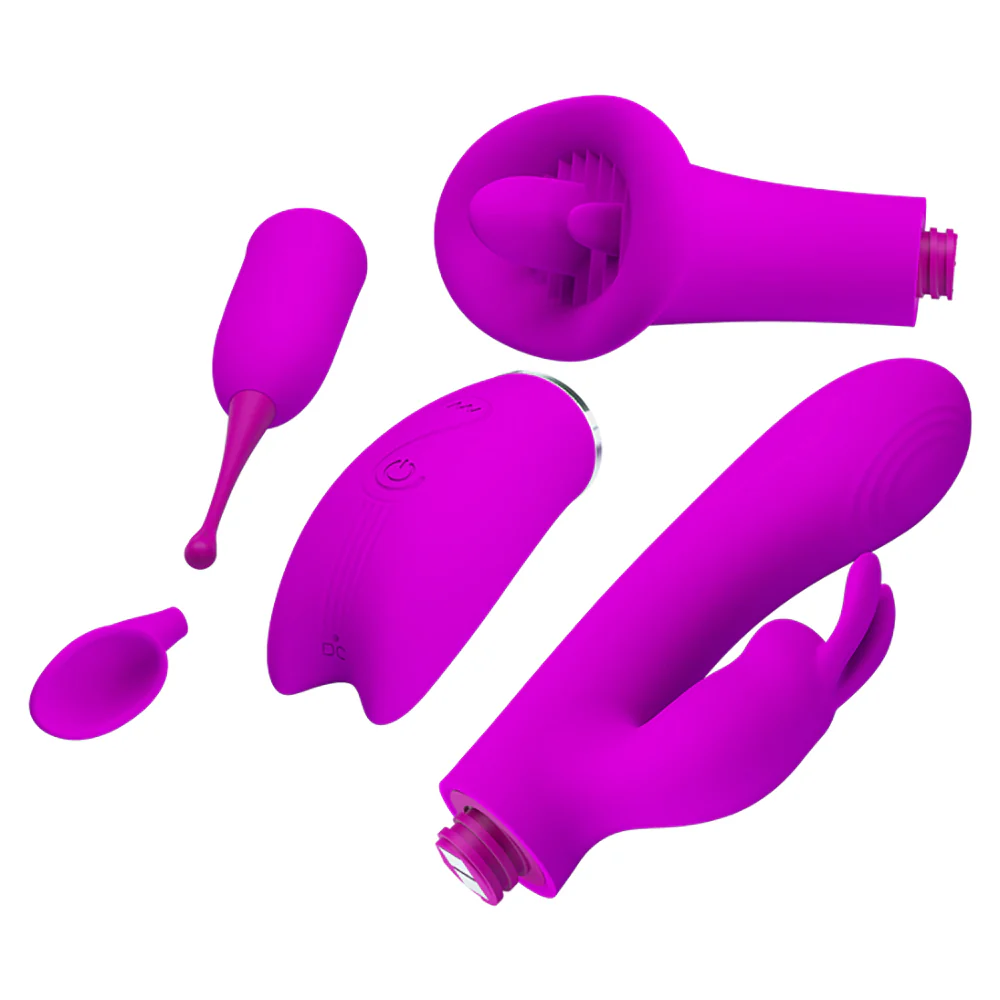 Pretty Love 4-in-1 Rechargeable Vibrating Thrill Kit - Image 3