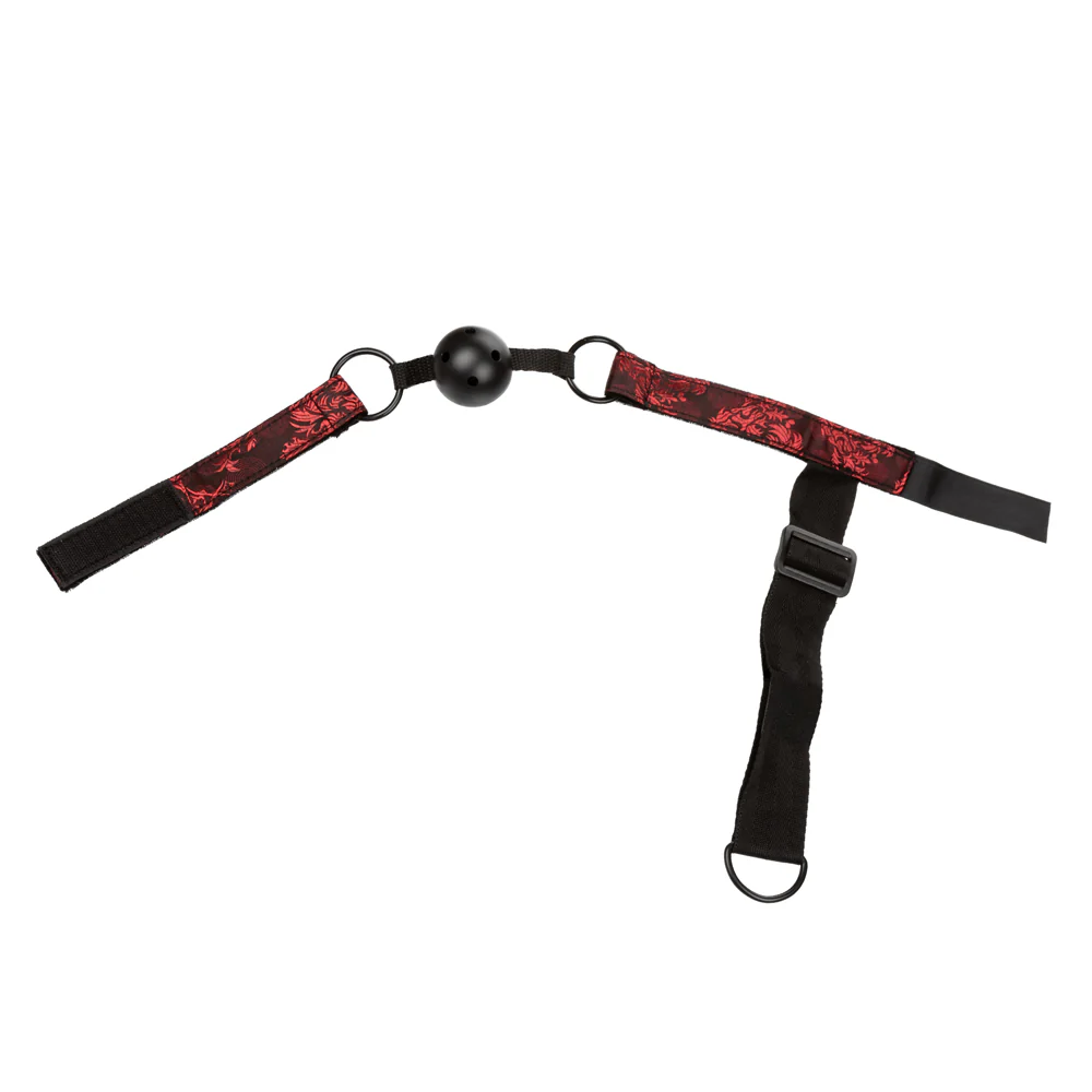 Scandal Breathable Ball Gag With Cuffs - Image 4